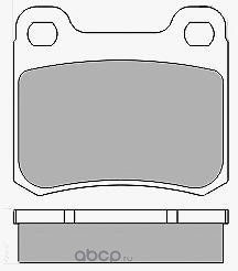 6184 Колодки тормозные дисковые задние к-т MERCEDES-BENZ 190 (W201) E 1.8 (201.018) — фото 255x150