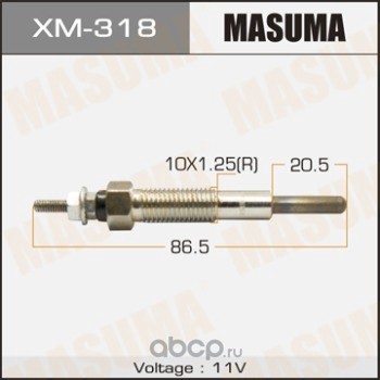 xm318 Свеча накаливания MITSUBISHI DELICA MASUMA XM-318 — фото 255x150
