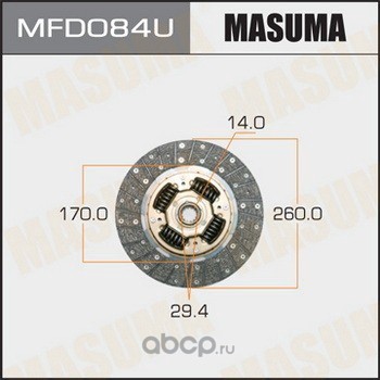 mfd084u Диск сцепления FUSO (MITSUBISHI TRUCKS) CANTER MASUMA MFD084U — фото 255x150