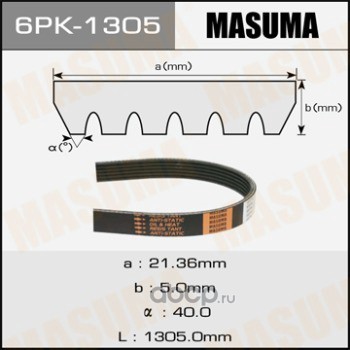 6pk1305 Ремень поликлиновой MASUMA — фото 255x150