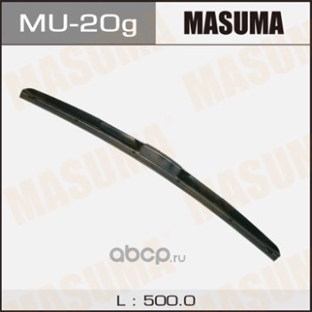 mu20g Щетка стеклоочистителя гибридная MASUMA 20"/500 мм крюк — фото 255x150