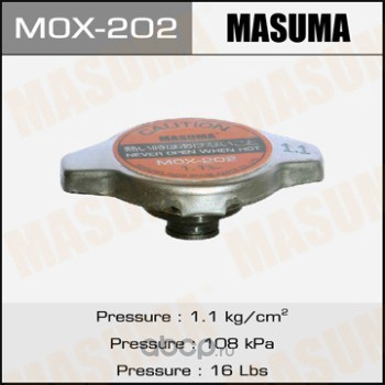 mox202 Крышка радиатора 1.1 kg/cm2 MASUMA MOX-202 — фото 255x150