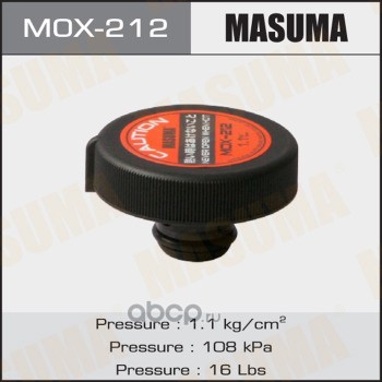 mox212 Крышка радиатора 1.1 kg/cm2 MASUMA MOX-212 — фото 255x150