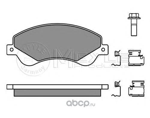 0252448518w Колодки передние (с датчиком) FORD Transit 2.2-2.4 2006- MEYLE 025 244 8518/W — фото 255x150