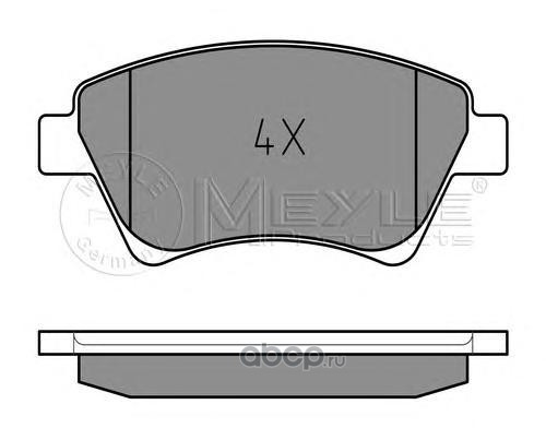 0252393018 Колодки тормозные RENAULT MEGAN/SCENIC 01- — фото 255x150