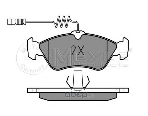 0252159218 Колодки задние MB 2/3/4T-Sprinter/VW LT 28-46 II 96-06 MEYLE 025 215 9218 — фото 255x150
