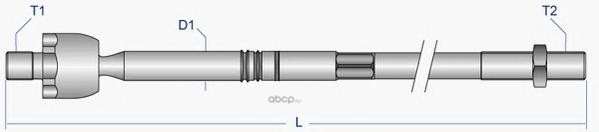 opax2083 Тяга рулевая L,R, без наконечника MOOG OP-AX-2083 — фото 255x150