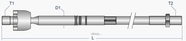 bmax2426 Тяга рулевая L,R, без наконечника MOOG BM-AX-2426 — фото 255x150