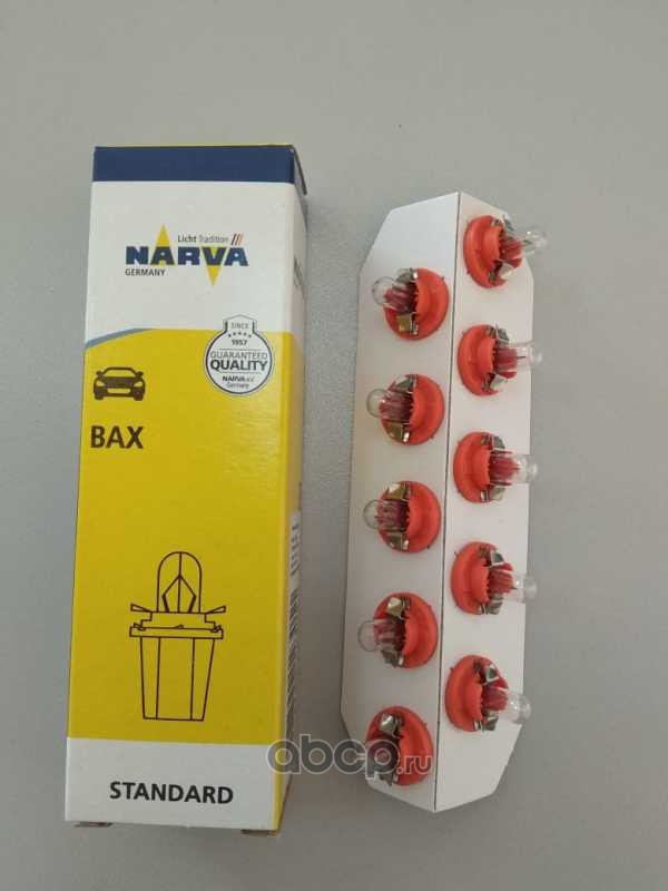 17019 Лампа 12V Bax8, 5d 1W NARVA Orange 1 шт. картон 17019 — фото 255x150