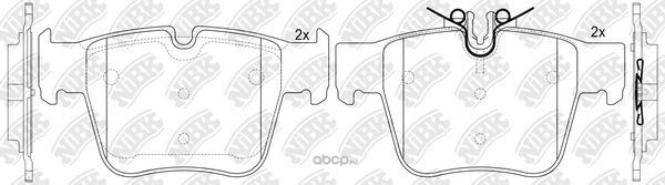 pn0746 Колодки тормозные MERCEDES GLC (X253) (15-) задние (4шт.) NIBK — фото 255x150