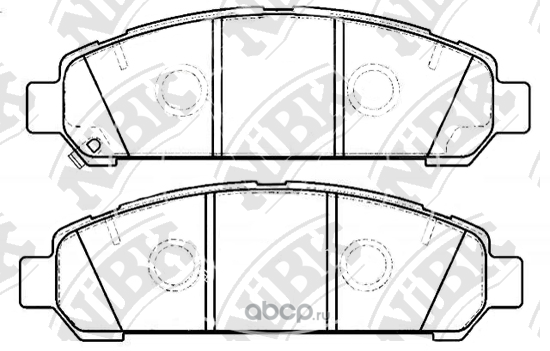 pn21003     Колодки тормозные Toyota Venza 09-11 передние NIBK — фото 255x150