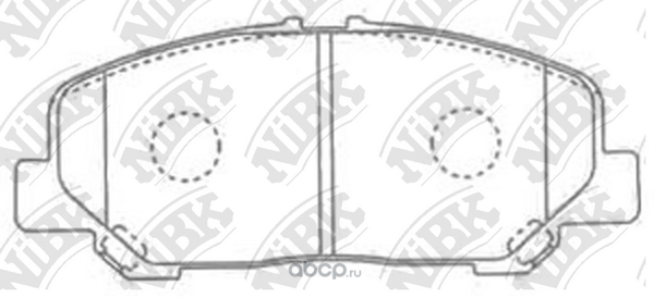 pn1527 Колодки тормозные TOYOTA Estima (06-) передние (4шт.) NIBK — фото 255x150