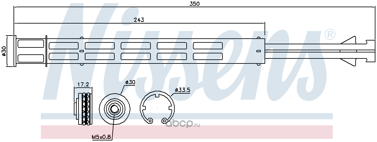 95358 NS95358_=MSD358=GR931411=8FT 351 198-461 [6398350547] !осушитель конд. MB Vito/Viano all 03> — фото 255x150