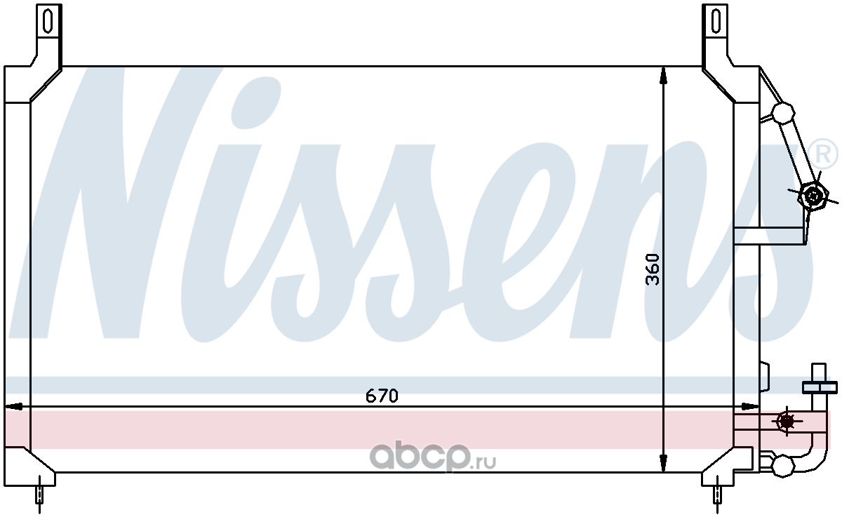 94424 Радиатор кондиционера NISSENS 94424 — фото 255x150