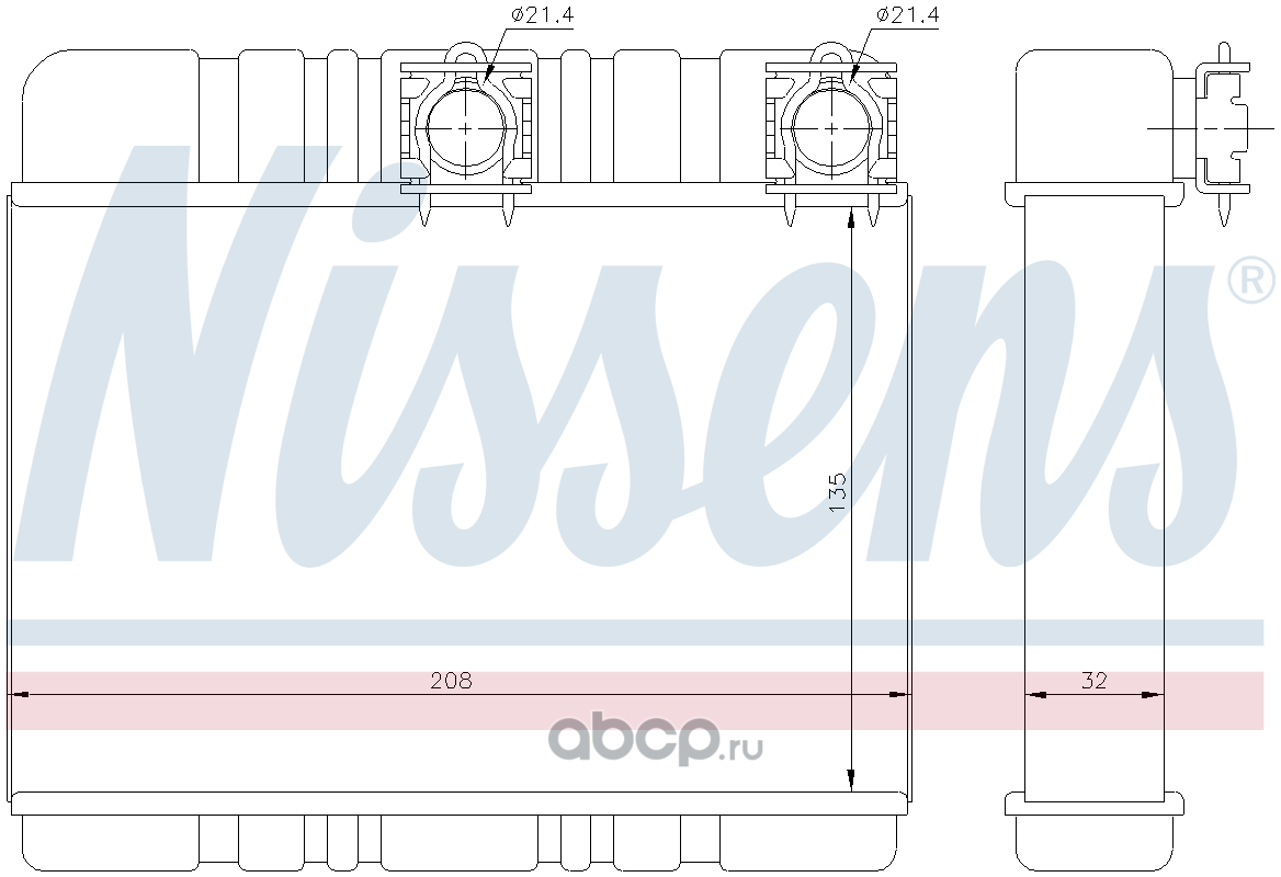 70514 Радиатор отопителя салона BMW E46 NISSENS 70514 — фото 255x150