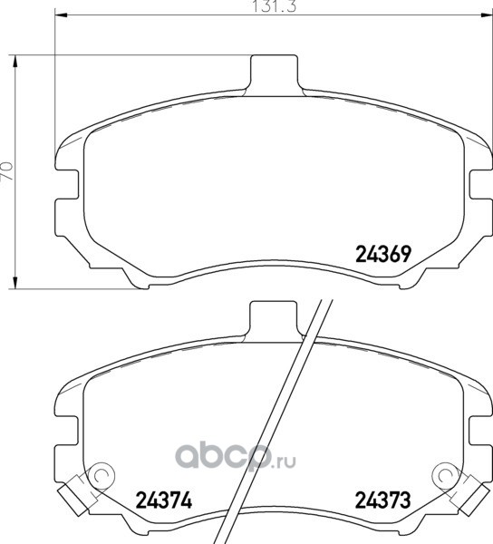 np6079 Колодки дисковые передние Hyundai Elantra XD 1.6/2.0/2.0CRDi 03 — фото 255x150