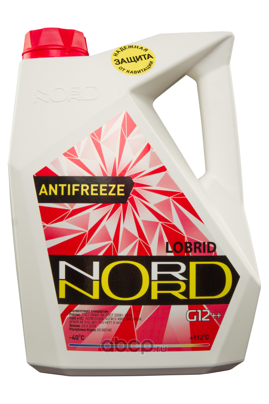 nr20249 Антифриз NORD High Quality Antifreeze готовый -40C красный 5 кг NR 20249 — фото 255x150