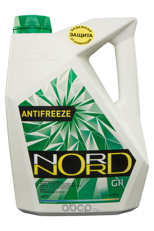 ng20362 Антифриз NORD High Quality Antifreeze готовый -40C зеленый 5 кг NG 20362 — фото 255x150