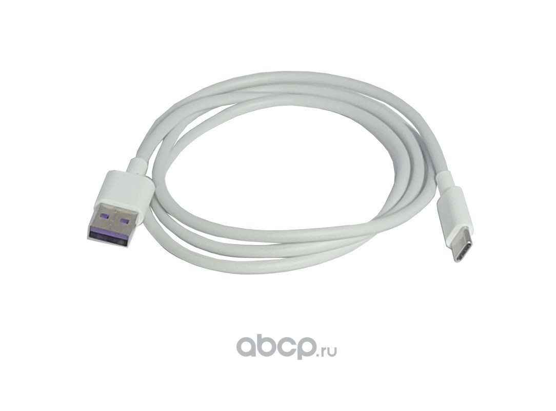 908965 Зарядный кабель USB-TYPE C (TPE) 5А, 1м белый "YADA — фото 255x150