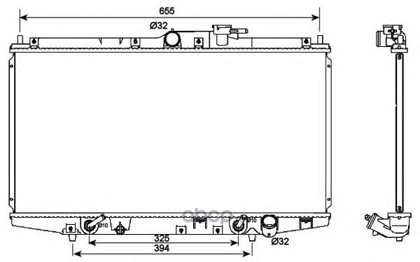 53087 Радиатор охлаждения двигателя HONDA Accord 1.8 98- — фото 255x150
