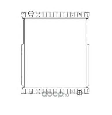 53538 Радиатор системы охлаждения !пластик/алюминий 640x568x42 Iveco Eurocargo E18/E21/E22 — фото 255x150