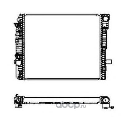 50587 Радиатор системы охлаждения без рамы 569X558X42 MB ATEGO OM900/OM904/OM924 — фото 255x150