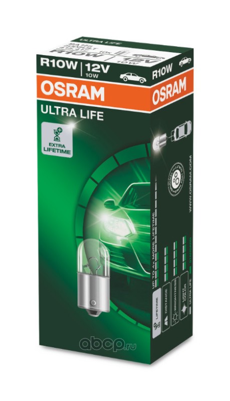 5008ult Лампа 12V R10W BA15s Ultra Life OSRAM — фото 255x150
