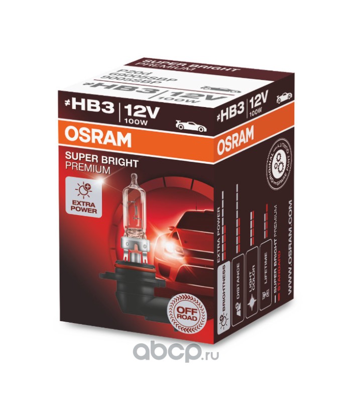 69005sbp Лампа OFF-ROAD 12V HB3 100W P20d (картон) (1 шт.) — фото 255x150