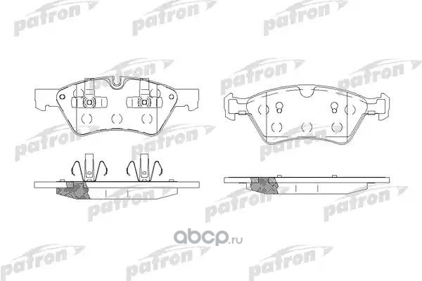 pbp1830 Колодки тормозные дисковые передние MERCEDES-BENZ E-CLASS 06-, GL-CLASS 06-, M-CLASS 0 PATRON pbp1830 — фото 255x150