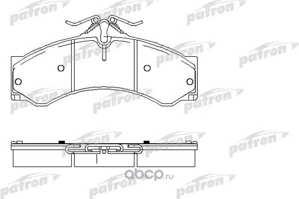 pbp1043 Колодки тормозные дисковые передн/задн MERCEDES-BENZ: SPRINTER 2-t c бортовой PATRON PBP1043 — фото 255x150