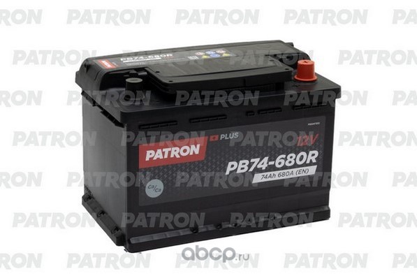 pb74680r Аккумулятор PATRON PLUS 12V 74AH 680A ETN 0(R+) B13 278x175x190mm — фото 255x150