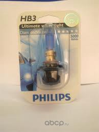 9005dvb1 Лампа галогеновая HB3 12V  65W PHILIPS DIAMOND VISION 5000K P20d ORIGINAL (9005DVB1) — фото 255x150