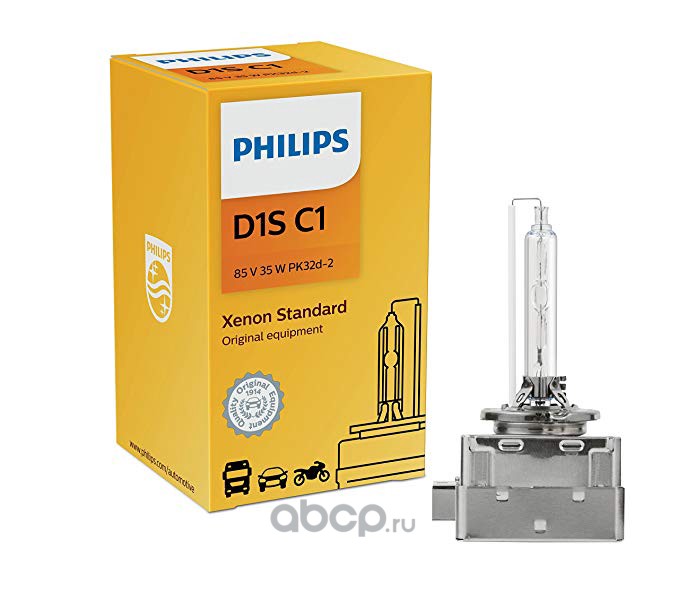 85415c1 Лампа ксеноновая D1S PHILIPS Xenon Standard 1 шт. 85415C1 — фото 255x150