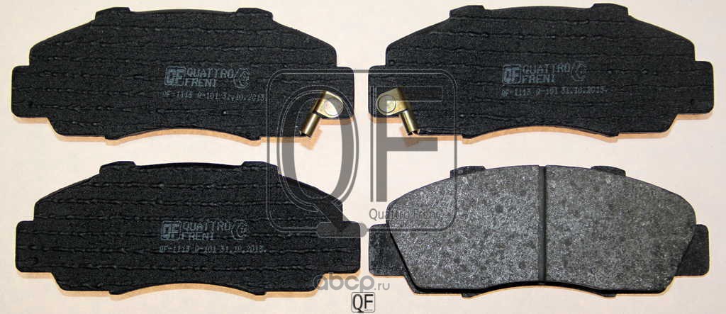 qf61302 Колодки тормозные дисковые передние к-т с механическим датчиком износа — фото 255x150