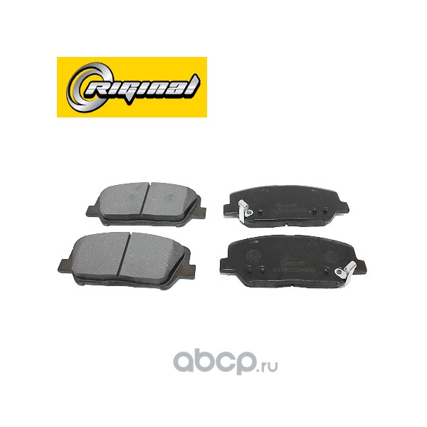 rg581013ma00 Колодка тормозная передняя (кт.4шт.) для а/м Hyundai I30 12->/Genesis 08->/ Kia Optima 11-> Riginal — фото 255x150