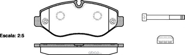 2124500 Колодки торм диск MB SPRINTER 3-t  VW CRAFTER 30 (2E) — фото 255x150