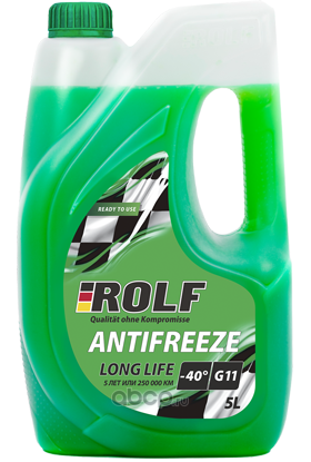70014 Антифриз зеленый ROLF Antifreeze G11 Green 5кг — фото 255x150