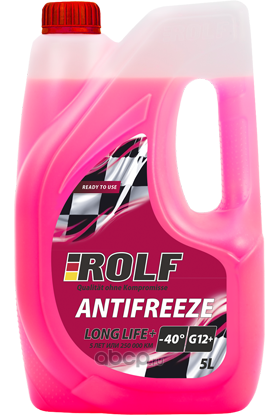 70012 Антифриз красный ROLF Antifreeze G12+ Red 5кг — фото 255x150