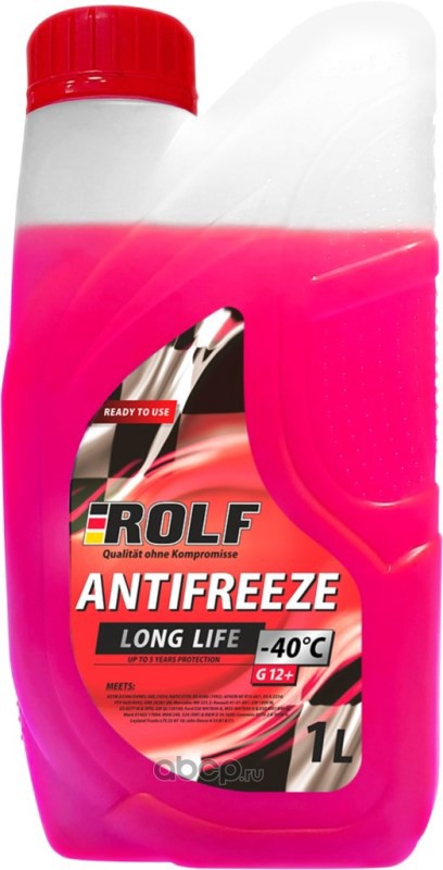 70011 Антифриз красный ROLF Antifreeze G12+ Red 1кг — фото 255x150