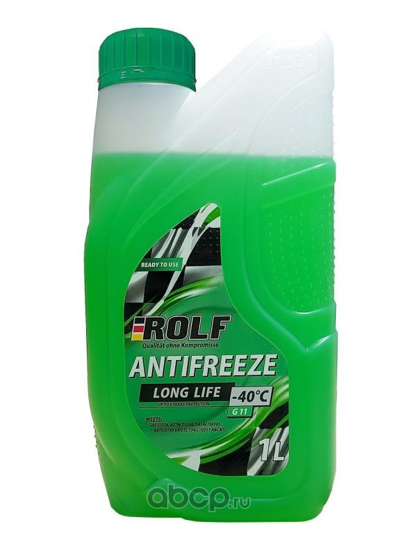 70013 Антифриз зеленый ROLF Antifreeze G11 Green G11 1кг — фото 255x150
