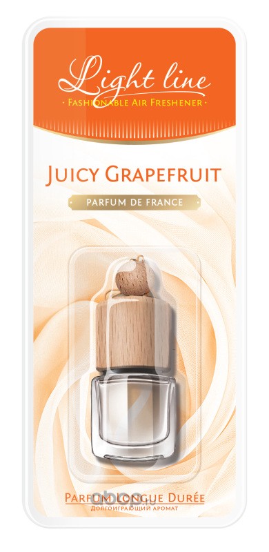 27482n Ароматизатор подвесной жидкостный PARFUM DE FRANCE Juicy Grapefruit Сочный грейпфрут (0, 005L) — фото 255x150