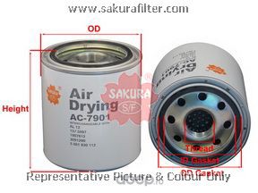 ac7901 Фильтр осушителя воздуха, SAKURA — фото 255x150
