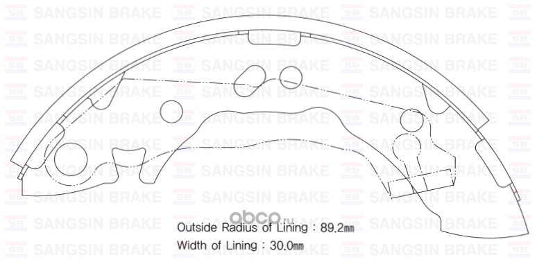 sa062 SA062SNS 4633 00 !колодки торм.зад.бараб. Hyundai Elantra 1.6-2.0 96-98/Coupe 96-98 — фото 255x150