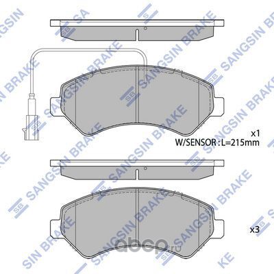 sp1716a SP1716A колодки дисковые передние! Citroen Jumper 2.2HDi/3.0HDi, Fiat Ducato 2.3D/3.0D 06> — фото 255x150