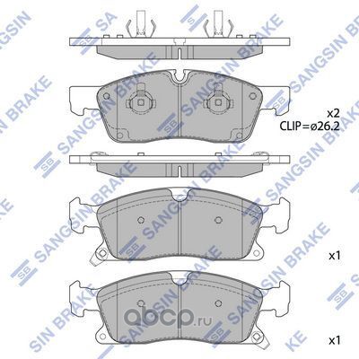 sp1945 SP1945 колодки диск. перед.! Jeep Grand Cherokee IV WK/WK2 10>, Dodge Durango 11> — фото 255x150