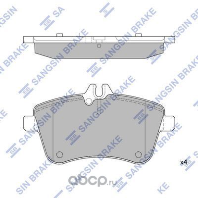 sp1989 SP1989 колодки дисковые передние!  MB W169 2.0CDi OM640.941 04>/W245 1.8CDi OM640.940 05> — фото 255x150