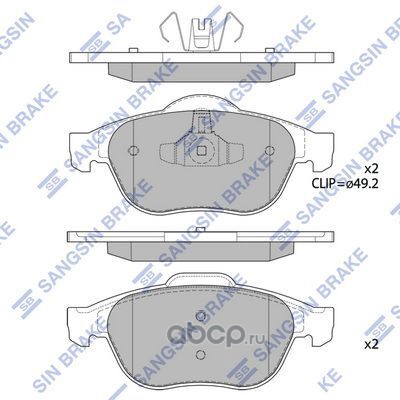 sp1802 SP1802 колодки дисковые передние!  Renault Grand Scenic/Scenic 1.6-2.0i/1.5-2.0DCi 03.06> — фото 255x150
