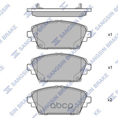 sp1582a SP1582A колодки дисковые передние!Honda Accord 1.8/2.0/2.0TDi, Nissan Primera 98> — фото 255x150