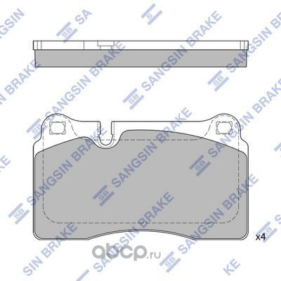 sp2231 SP2231 колодки дисковые передние! VW Touareg, Land RoverRange Rover 3.2-4.2i/3.0TDi V6 05> — фото 255x150