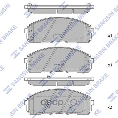 sp1174a SP1174A колодки дисковые передние! Hyundai Porter 04> — фото 255x150